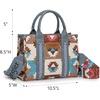 image:imageWrangler Purse Western Aztec Tote Bag Women Top Handle Handbags with Detachable Strap  WesternCa Guitar Strapjean