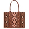 image:imageWrangler Purse Western Aztec Tote Bag Women Top Handle Handbags with Detachable Strap  WesternDark Brownl