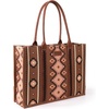 image:imageWrangler Purse Western Aztec Tote Bag Women Top Handle Handbags with Detachable Strap  WesternDark Brownl