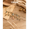 image:imageWrangler Turquoise Charm Bracelets for Women Turquoise Jewelry for Women  14k GoldSilver Plated Bracelet Stack Western Turquoise Jewelry Country Jewelry with Gift BoxGold Orange  D