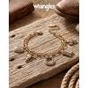 image:imageWrangler Turquoise Charm Bracelets for Women Turquoise Jewelry for Women  14k GoldSilver Plated Bracelet Stack Western Turquoise Jewelry Country Jewelry with Gift BoxGold