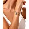 image:imageWrangler Turquoise Charm Bracelets for Women Turquoise Jewelry for Women  14k GoldSilver Plated Bracelet Stack Western Turquoise Jewelry Country Jewelry with Gift BoxGold Green  D