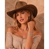 image:imageWrangler Turquoise Charm Bracelets for Women Turquoise Jewelry for Women  14k GoldSilver Plated Bracelet Stack Western Turquoise Jewelry Country Jewelry with Gift BoxSilver