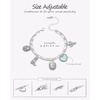 image:imageWrangler Turquoise Charm Bracelets for Women Turquoise Jewelry for Women  14k GoldSilver Plated Bracelet Stack Western Turquoise Jewelry Country Jewelry with Gift BoxSilver Green  B