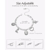 image:imageWrangler Turquoise Charm Bracelets for Women Turquoise Jewelry for Women  14k GoldSilver Plated Bracelet Stack Western Turquoise Jewelry Country Jewelry with Gift BoxSilver White  C