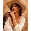image:imageWrangler Turquoise Charm Bracelets for Women Turquoise Jewelry for Women  14k GoldSilver Plated Bracelet Stack Western Turquoise Jewelry Country Jewelry with Gift BoxGold White  C