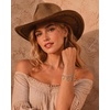 image:imageWrangler Turquoise Charm Bracelets for Women Turquoise Jewelry for Women  14k GoldSilver Plated Bracelet Stack Western Turquoise Jewelry Country Jewelry with Gift BoxGold