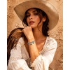 image:imageWrangler Turquoise Charm Bracelets for Women Turquoise Jewelry for Women  14k GoldSilver Plated Bracelet Stack Western Turquoise Jewelry Country Jewelry with Gift BoxSilver Green  B