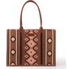 image:imageWrangler Purse Western Aztec Tote Bag Women Top Handle Handbags with Detachable Strap  WesternDark Brownl