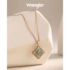 image:imageMontana West Wrangler Heart Turquoise Necklace Turquoise Jewelry for Women  14K Gold amp Silver Plating Western Jewelry Necklace Country Jewelry with Gift BoxGold Turquoise  A