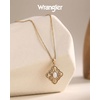 image:imageMontana West Wrangler Heart Turquoise Necklace Turquoise Jewelry for Women  14K Gold amp Silver Plating Western Jewelry Necklace Country Jewelry with Gift BoxGold White  A