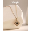 image:imageMontana West Wrangler Heart Turquoise Necklace Turquoise Jewelry for Women  14K Gold amp Silver Plating Western Jewelry Necklace Country Jewelry with Gift BoxGold Black  A