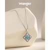 image:imageMontana West Wrangler Heart Turquoise Necklace Turquoise Jewelry for Women  14K Gold amp Silver Plating Western Jewelry Necklace Country Jewelry with Gift BoxSilver Turquoise  A