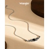 image:imageWrangler Floral Stone Turquoise Necklace Turquoise Jewelry for Women  14K Gold amp Silver Plating Western Jewelry Necklace Country Jewelry with Gift BoxSilver Black