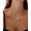 image:imageWrangler Floral Stone Turquoise Necklace Turquoise Jewelry for Women  14K Gold amp Silver Plating Western Jewelry Necklace Country Jewelry with Gift BoxSilver White