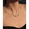 image:imageWrangler Floral Stone Turquoise Necklace Turquoise Jewelry for Women  14K Gold amp Silver Plating Western Jewelry Necklace Country Jewelry with Gift BoxSilver White