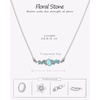 image:imageWrangler Floral Stone Turquoise Necklace Turquoise Jewelry for Women  14K Gold amp Silver Plating Western Jewelry Necklace Country Jewelry with Gift BoxGold Black
