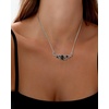 image:imageWrangler Floral Stone Turquoise Necklace Turquoise Jewelry for Women  14K Gold amp Silver Plating Western Jewelry Necklace Country Jewelry with Gift BoxSilver Black