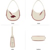 image:imageNCAA Crescent Shoulder Bag for Women Half Moon Clutch Purses for BirthdayGraduation GiftsAfubeige