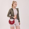 image:imageNCAA Crescent Shoulder Bag for Women Half Moon Clutch Purses for BirthdayGraduation GiftsAlburgundy