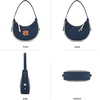 image:imageNCAA Crescent Shoulder Bag for Women Half Moon Clutch Purses for BirthdayGraduation GiftsAunavy