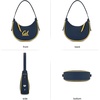 image:imageNCAA Crescent Shoulder Bag for Women Half Moon Clutch Purses for BirthdayGraduation GiftsCalnavy