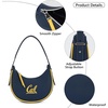 image:imageNCAA Crescent Shoulder Bag for Women Half Moon Clutch Purses for BirthdayGraduation GiftsCalnavy