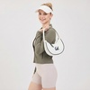 image:imageNCAA Crescent Shoulder Bag for Women Half Moon Clutch Purses for BirthdayGraduation GiftsCalwhite