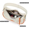 image:imageNCAA Crescent Shoulder Bag for Women Half Moon Clutch Purses for BirthdayGraduation GiftsClbeige