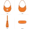 image:imageNCAA Crescent Shoulder Bag for Women Half Moon Clutch Purses for BirthdayGraduation GiftsClorange