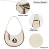 image:imageNCAA Crescent Shoulder Bag for Women Half Moon Clutch Purses for BirthdayGraduation GiftsFsubeige