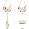 image:imageNCAA Crescent Shoulder Bag for Women Half Moon Clutch Purses for BirthdayGraduation GiftsFsubeige