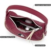 image:imageNCAA Crescent Shoulder Bag for Women Half Moon Clutch Purses for BirthdayGraduation GiftsFsuburgundy