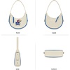 image:imageNCAA Crescent Shoulder Bag for Women Half Moon Clutch Purses for BirthdayGraduation GiftsKubeige