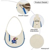 image:imageNCAA Crescent Shoulder Bag for Women Half Moon Clutch Purses for BirthdayGraduation GiftsKubeige