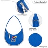 image:imageNCAA Crescent Shoulder Bag for Women Half Moon Clutch Purses for BirthdayGraduation GiftsKublue