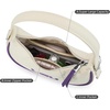 image:imageNCAA Crescent Shoulder Bag for Women Half Moon Clutch Purses for BirthdayGraduation GiftsLsubeige