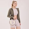 image:imageNCAA Crescent Shoulder Bag for Women Half Moon Clutch Purses for BirthdayGraduation GiftsLsubeige