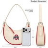 image:imageNCAA Crescent Shoulder Bag for Women Half Moon Clutch Purses for BirthdayGraduation GiftsOhsbeige