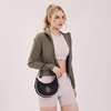 image:imageNCAA Crescent Shoulder Bag for Women Half Moon Clutch Purses for BirthdayGraduation GiftsOublack
