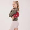 image:imageNCAA Crescent Shoulder Bag for Women Half Moon Clutch Purses for BirthdayGraduation GiftsOuburgundy