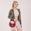 image:imageNCAA Crescent Shoulder Bag for Women Half Moon Clutch Purses for BirthdayGraduation GiftsOuburgundy