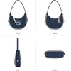 image:imageNCAA Crescent Shoulder Bag for Women Half Moon Clutch Purses for BirthdayGraduation GiftsPsunavy