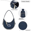 image:imageNCAA Crescent Shoulder Bag for Women Half Moon Clutch Purses for BirthdayGraduation GiftsPsunavy