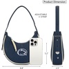 image:imageNCAA Crescent Shoulder Bag for Women Half Moon Clutch Purses for BirthdayGraduation GiftsPsunavy