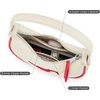 image:imageNCAA Crescent Shoulder Bag for Women Half Moon Clutch Purses for BirthdayGraduation GiftsSmubeige