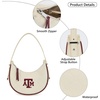 image:imageNCAA Crescent Shoulder Bag for Women Half Moon Clutch Purses for BirthdayGraduation GiftsTambeige
