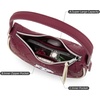 image:imageNCAA Crescent Shoulder Bag for Women Half Moon Clutch Purses for BirthdayGraduation GiftsTamburgundy
