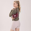 image:imageNCAA Crescent Shoulder Bag for Women Half Moon Clutch Purses for BirthdayGraduation GiftsTamburgundy