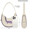 image:imageNCAA Crescent Shoulder Bag for Women Half Moon Clutch Purses for BirthdayGraduation GiftsTcubeige